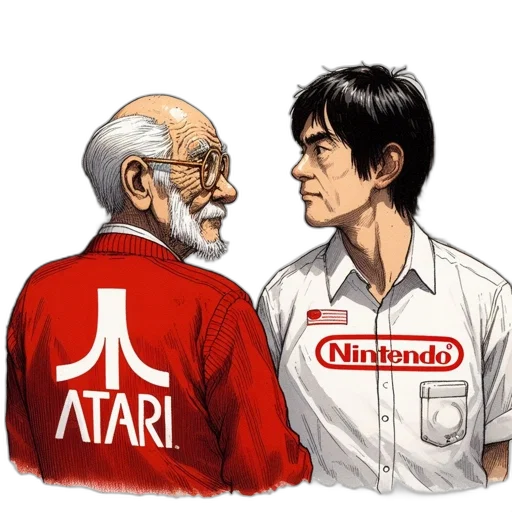 jacket, robot, weapon, staff, anime, concept art, pixel art, comic book art transparent PNG cut-out