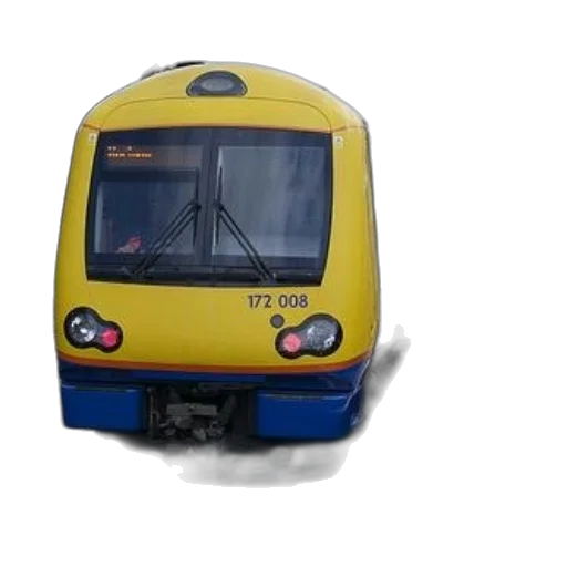 car, robot, 3d render, photorealistic, yellow, blue, train, number transparent PNG cut-out