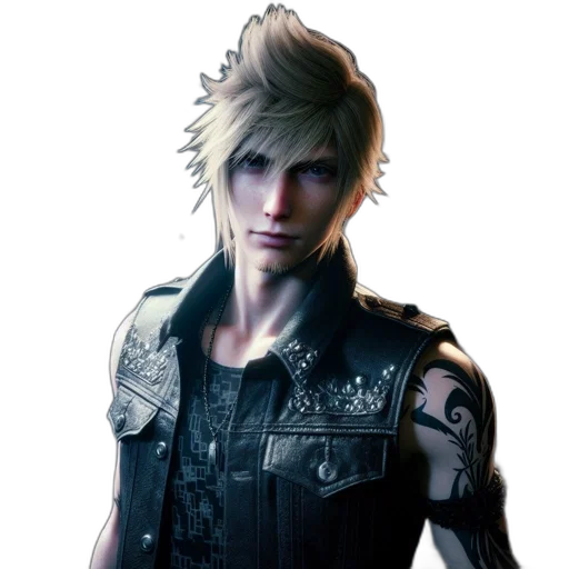 jacket, concept art, photorealistic, 3d render, fantasy art, man, striking, features transparent PNG cut-out