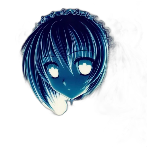 mask, face, crown, hair, anime, concept art, fantasy art, photorealistic transparent PNG cut-out