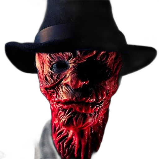 mask, hat, face, creature, concept art, 3d render, photorealistic, figure transparent PNG cut-out