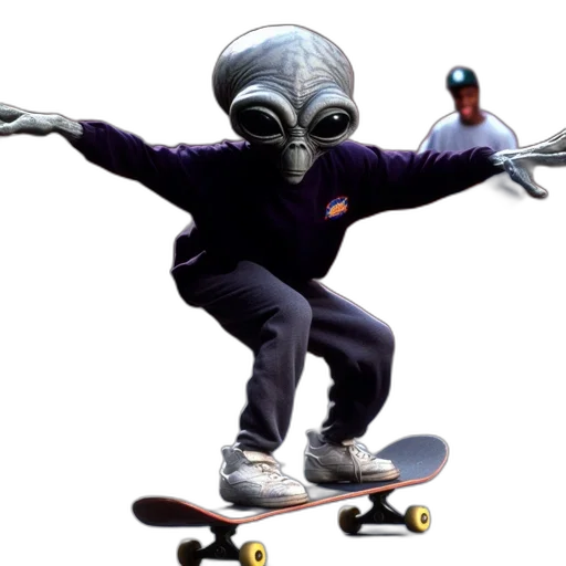 creature, robot, animal, concept art, 3d render, outer space, alien, oversized transparent PNG cut-out