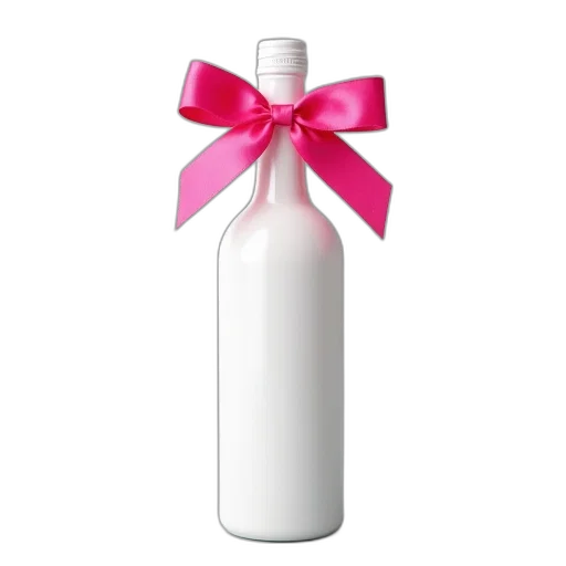 bottle, dress, food, weapon, 3d render, white, wine, pink transparent PNG cut-out