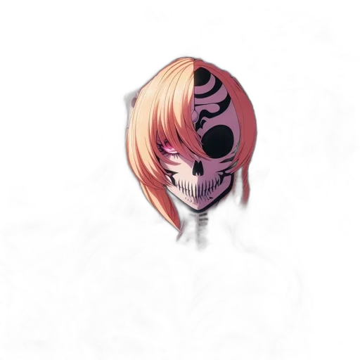 mask, face, creature, robot, anime, concept art, watercolor, photorealistic transparent PNG cut-out