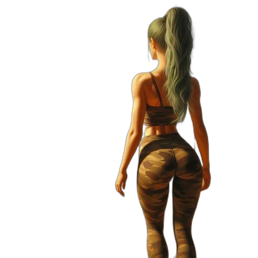 dress, concept art, photorealistic, 3d render, fantasy art, earth tones, golden, green transparent PNG cut-out