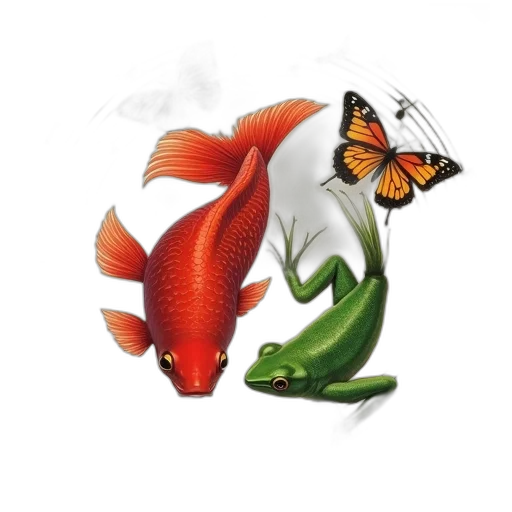 animal, dragon, concept art, photorealistic, fantasy art, 3d render, underwater, cover transparent PNG cut-out