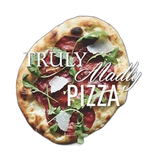 food, truly, madly, pizza, book, cover, featuring, arugula transparent PNG cut-out