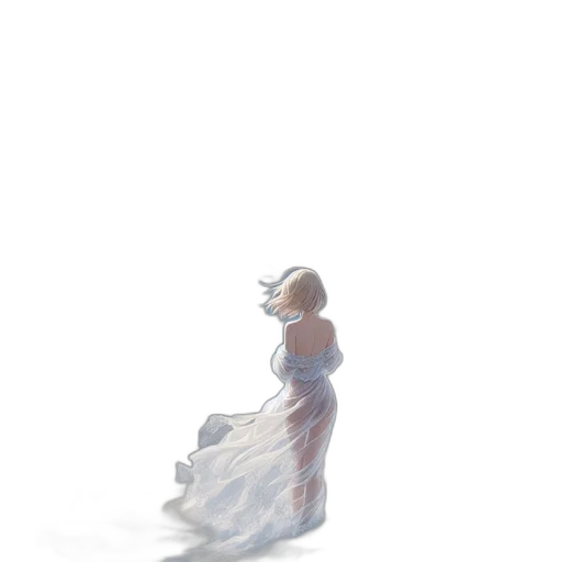 dress, crown, robot, creature, concept art, watercolor, pixel art, 3d render transparent PNG cut-out