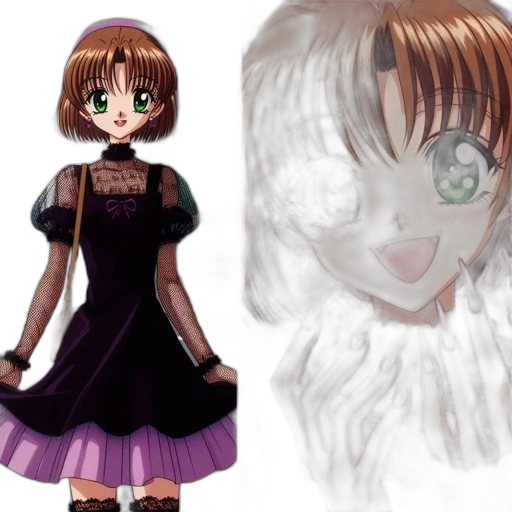 dress, concept art, anime, photorealistic, pixel art, monochrome, dark, earth tones transparent PNG cut-out