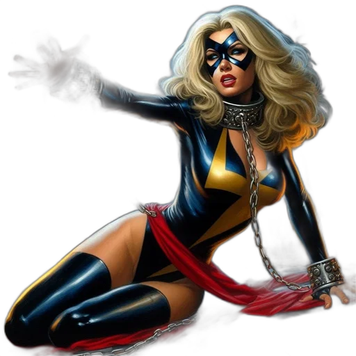comic book art, concept art, fantasy art, cartoon, female, superhero, dynamic, pose transparent PNG cut-out