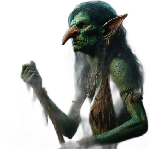 creature, staff, dragon, face, concept art, fantasy art, 3d render, photorealistic transparent PNG cut-out