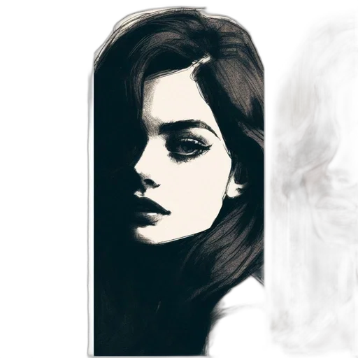 face, mask, dress, photorealistic, concept art, pencil sketch, comic book art, fire transparent PNG cut-out