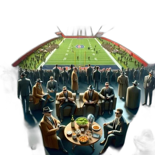 food, concept art, luxe, stadium, hosts, exclusive, guests, amidst transparent PNG cut-out