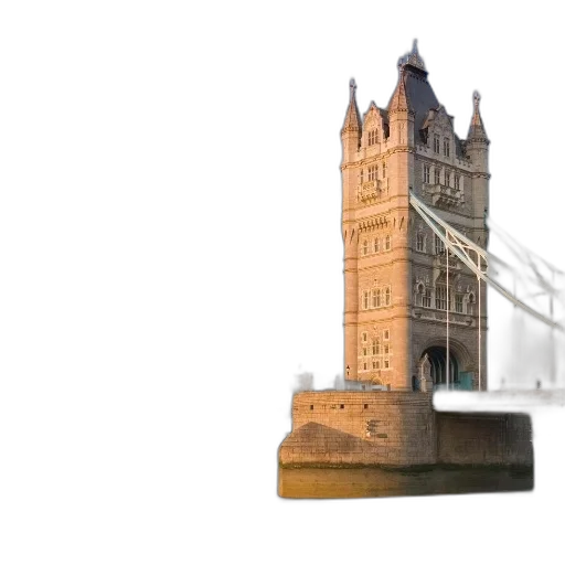 building, 3d render, concept art, photorealistic, fog, city street, iconic, tower transparent PNG cut-out