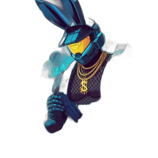 robot, hat, animal, jacket, pixel art, concept art, watercolor, cyberpunk transparent PNG cut-out