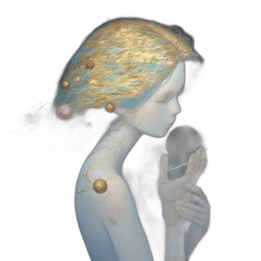 crown, mask, jewelry, hat, concept art, 3d render, fantasy art, watercolor transparent PNG cut-out