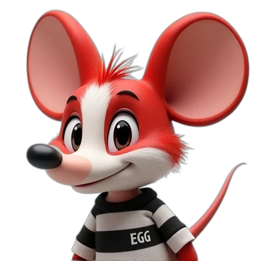 animal, staff, jacket, 3d render, concept art, cartoon, photorealistic, mouse transparent PNG cut-out