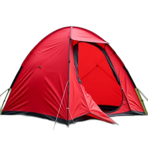 umbrella, 3d render, red, tent, black, zipper, set, grassy transparent PNG cut-out
