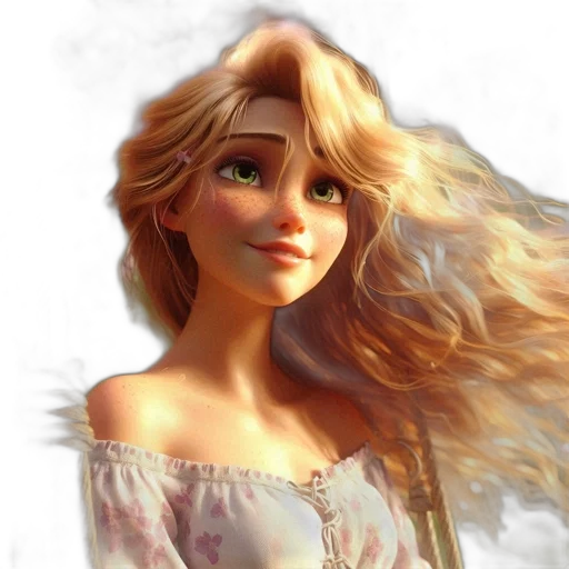 hair, dress, face, fantasy art, photorealistic, 3d render, concept art, female transparent PNG cut-out