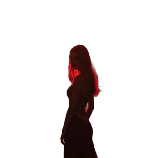 dress, hair, creature, mask transparent PNG cut-out
