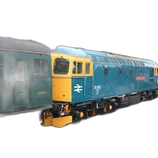 3d render, blue, yellow, train, number, 332, 202, side transparent PNG cut-out