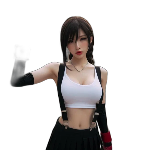 3d render, cyberpunk, concept art, anime, urban, dilapidated, environment, young transparent PNG cut-out