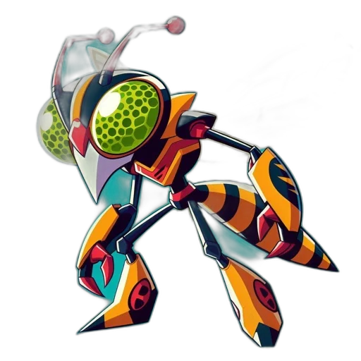 robot, weapon, staff, creature, concept art, pixel art, 3d render, fantasy art transparent PNG cut-out