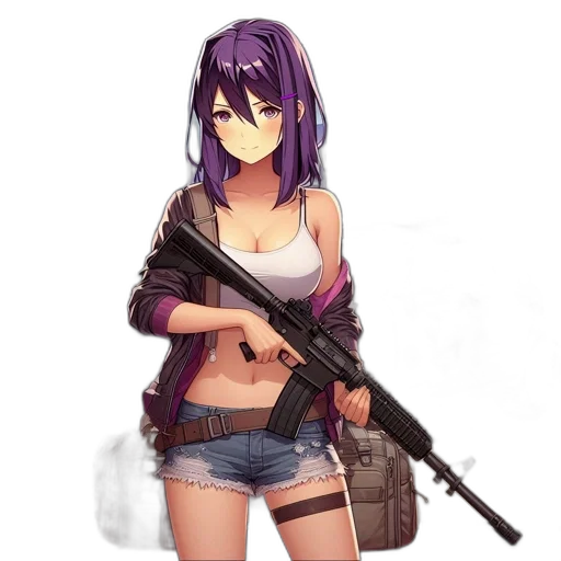weapon, animal, staff, dress, anime, pixel art, concept art, cartoon transparent PNG cut-out