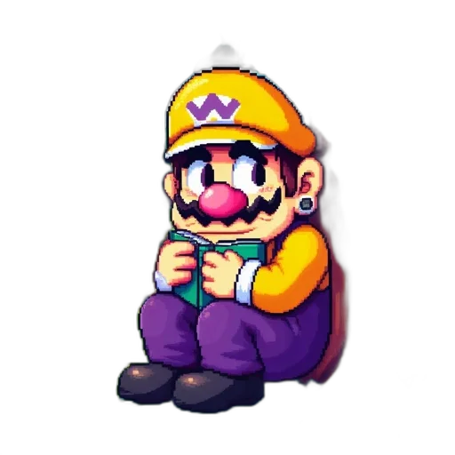 hat, staff, weapon, mask, pixel art, 3d render, concept art, vaporwave transparent PNG cut-out