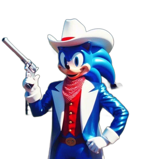 weapon, jacket, hat, animal, concept art, pixel art, 3d render, cartoon transparent PNG cut-out