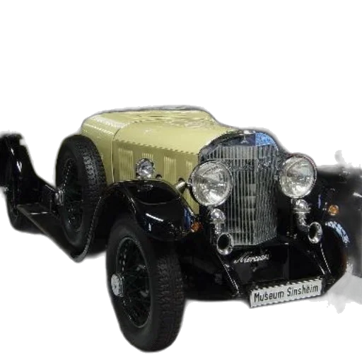 car, 3d render, classic, mercedes-benz, displayed, museum, sinsheim, featuring transparent PNG cut-out