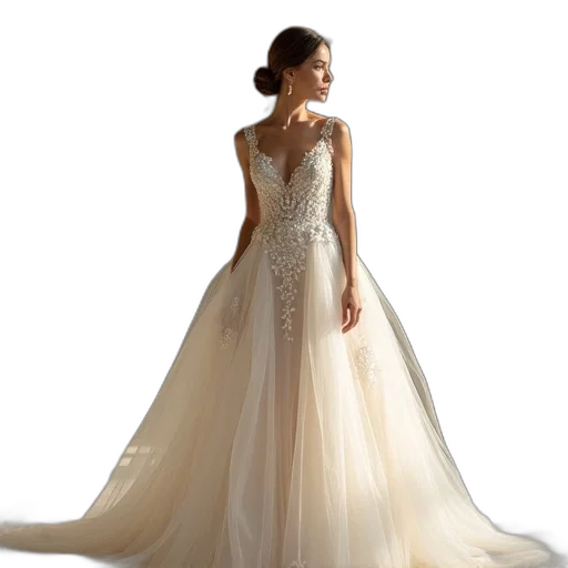 dress, person, wedding, beloved, designer transparent PNG cut-out