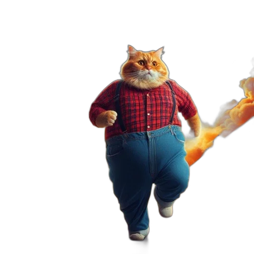 animal, staff, jacket, creature, concept art, 3d render, fantasy art, photorealistic transparent PNG cut-out