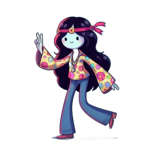 jacket, staff, robot, creature, concept art, cartoon, pixel art, vaporwave transparent PNG cut-out