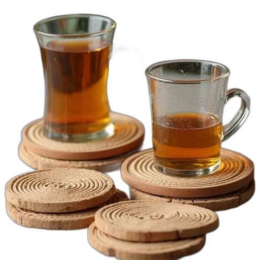 food, piece, coasters transparent PNG cut-out