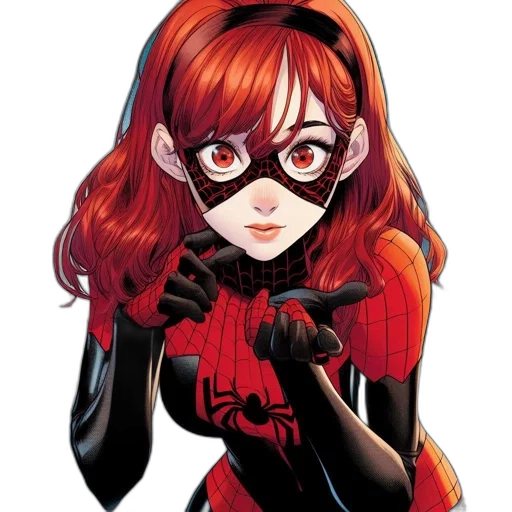 mask, comic book art, cartoon, concept art, anime, red, image, features transparent PNG cut-out