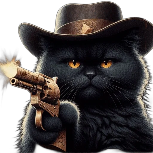 animal, weapon, hat, staff, photorealistic, fantasy art, cartoon, comic book art transparent PNG cut-out