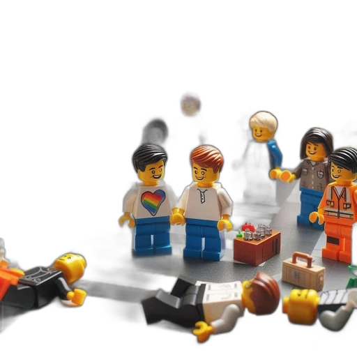 staff, furniture, 3d render, concept art, fire, lego, minifigures, populate transparent PNG cut-out