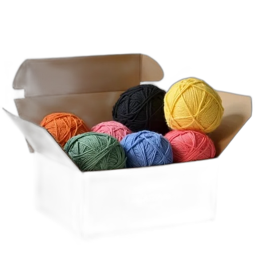hat, colorful, monochrome, earth tones, dark, box, yarn, various transparent PNG cut-out
