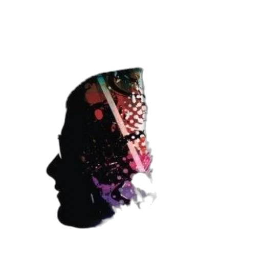 crown, face, hat, mask, vaporwave, pixel art, 3d render, cyberpunk transparent PNG cut-out