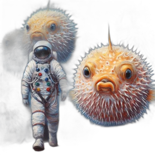 creature, animal, mask, robot, concept art, fantasy art, photorealistic, outer space transparent PNG cut-out