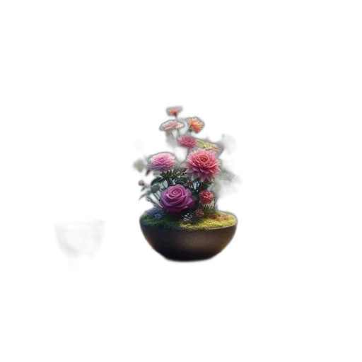 flower, staff, crown, jewelry, 3d render, photorealistic, oil painting, pixel art transparent PNG cut-out