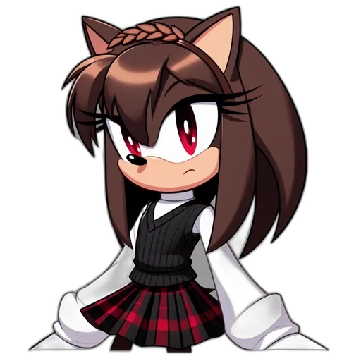 staff, hair, animal, dress, anime, pixel art, cartoon, concept art transparent PNG cut-out