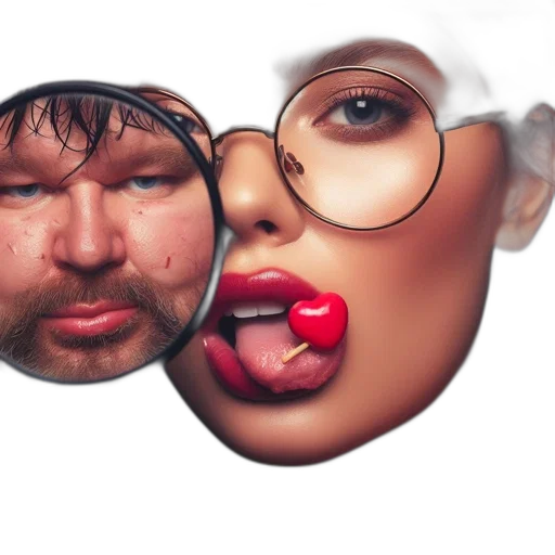 face, mask, hat, photorealistic, concept art, 3d render, fantasy art, amusing transparent PNG cut-out