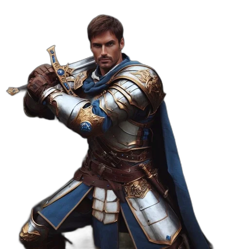 sword, staff, weapon, fantasy art, concept art, photorealistic, 3d render, blue transparent PNG cut-out