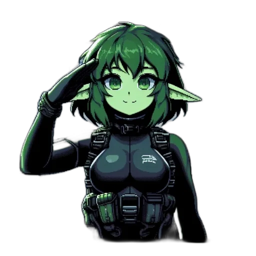 robot, mask, staff, weapon, pixel art, concept art, fantasy art, anime transparent PNG cut-out