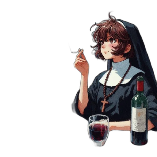 food, bottle, pixel art, concept art, anime, watercolor, dark, young transparent PNG cut-out