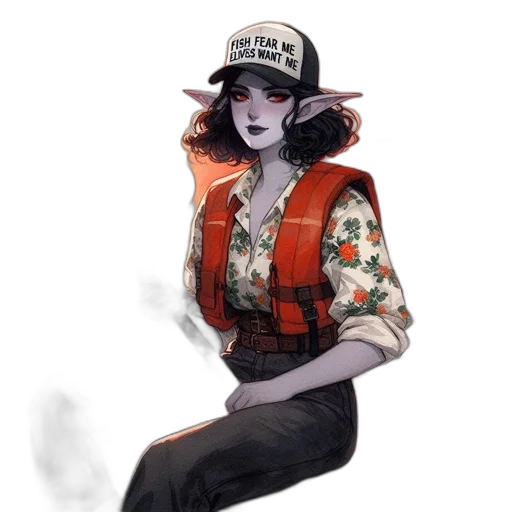 hat, jacket, staff, dress, concept art, fantasy art, watercolor, cyberpunk transparent PNG cut-out