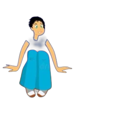 dress, 3d render, cartoon, concept art, pixel art, underwater, illustration, person transparent PNG cut-out