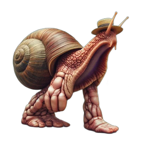 creature, animal, hat, staff, concept art, fantasy art, 3d render, photorealistic transparent PNG cut-out